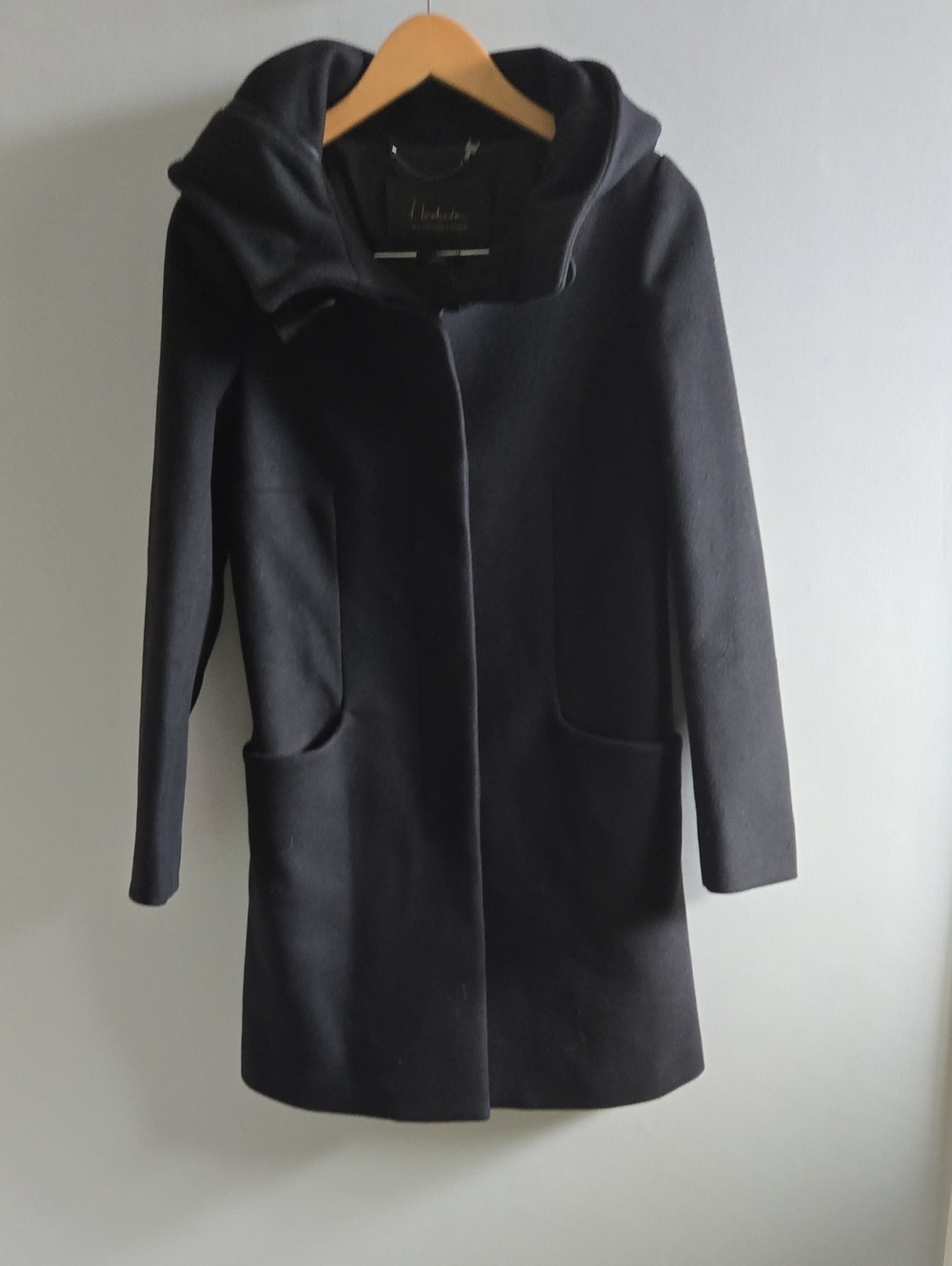 Black T. Babaton Wool and Cashmere Pea Coat Size Small